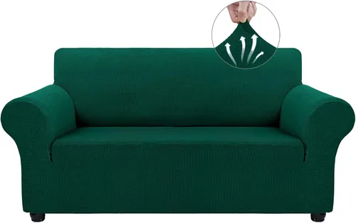Vista 18 de Asnomy Fundas de sofá para sofá de 2 cojines, fundas elásticas para sofá biplaza, protector de mascotas, fundas de muebles para perros y gatos, tela