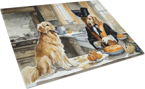 Vista 60 de Caroline's Treasures DAC1720LCB Affenpinscher - Tabla de cortar de vidrio con calabazas para cocina de otoño, grande, decorativa, de vidrio
