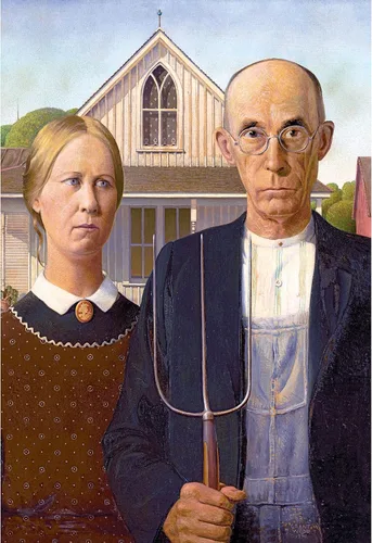 Vista 2 de RoseArt Kodak Premium Masters American Gothic - Rompecabezas de 2000 piezas