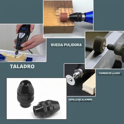 Vista 6 de Portabrocas de cambio rápido sin llave, 1/4 Chuck de repuesto