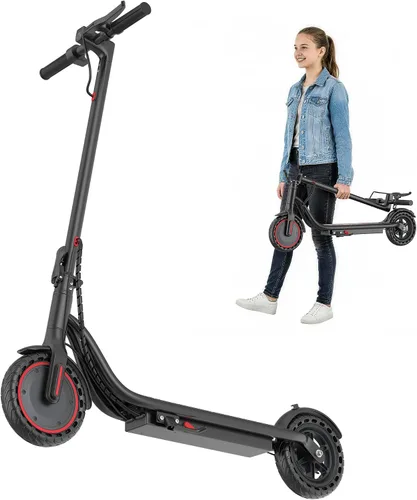 Vista 15 de Joyhis Patinete eléctrico para adultos – 19/22 MPH y rango de 15/22 millas, neumáticos sólidos de 8.5 pulgadas/10 pulgadas plegable E-Scooter