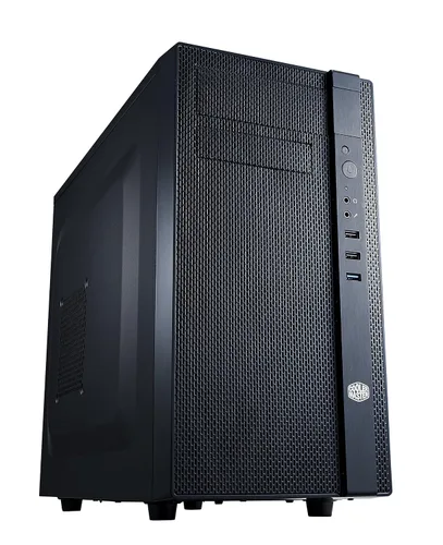 Vista 2 de Cooler Master Caja de computadora Mini Tower N200 con fuente de alimentación certificada Thermaltake 500W 80+