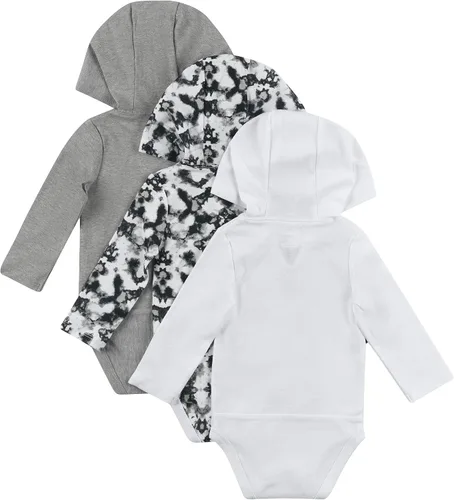 Vista 5 de Hanes Body de manga larga para bebé, sudadera con capucha para niños y niñas, paquete de 3