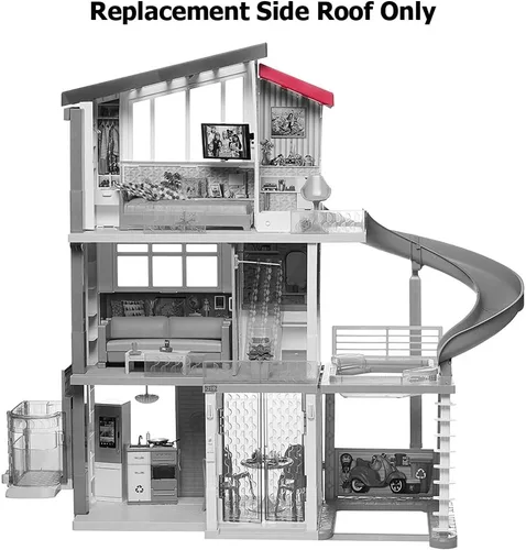 Vista 2 de Piezas de repuesto para Barbie Dreamhouse - FHY73 FHY74 Barbie Doll Dream House ~ Techo lateral de repuesto ~ Rosa
