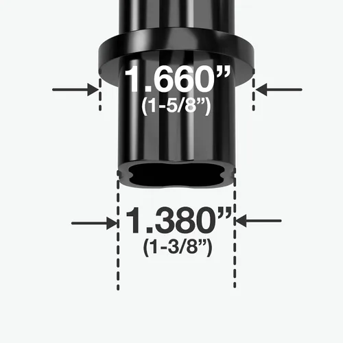 Vista 5 de FORMUFIT F114ICO-BK-10 Acoplamiento interno de PVC, grado de muebles, tamaño de 1-1/4", negro (paquete de 10)