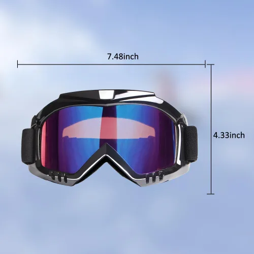 Vista 5 de Gafas de Motocross – Gafas MX para ATV, Motocicleta, Snowboard, Dirtbike y Deportes de Motor – Antiniebla, UV400, Antiarañazos, A Prueba de Polvo