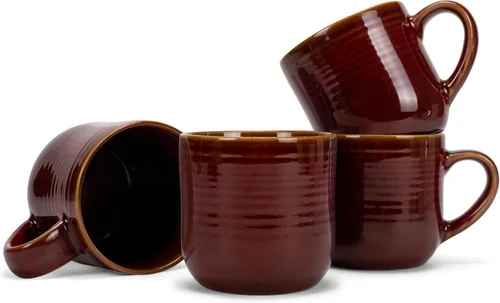 Vista 19 de Elanze Designs - Taza de café de cerámica con esmalte reactivo brillante, tamaño grande de 17 onzas líquidas, taza de cocina diaria de grado