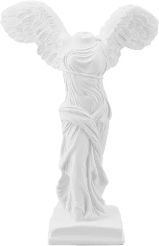 Vista 15 de Escultura de resina blanca, figura de réplica de arte clásico para decoración de estantes de oficina en casa, adorno de modelo de boceto estético