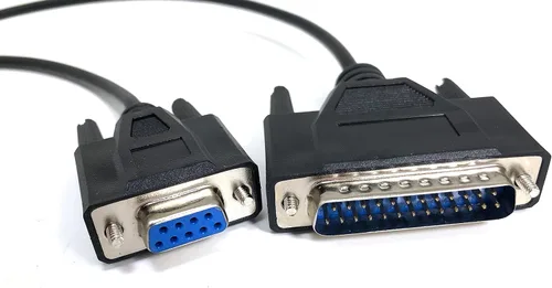 Vista 7 de Cable de extensión serie para ratón/monitor de 6 pies DB9 M/f Blanco
