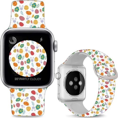 Vista 17 de Correas de reloj de silicona suave compatibles con Apple Watch de 1.496 in 1.575 in 1.614 in 1.654 in 1.732 in 1.772 in 1.811 in 1.929 in Ultra 2