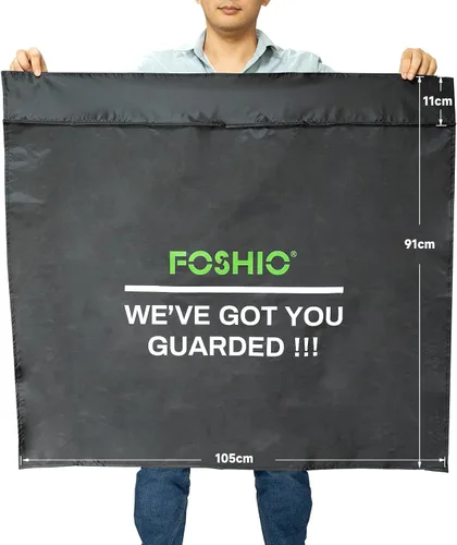Vista 2 de FOSHIO Paquete de 2 paneles de puerta de automóvil impermeables, protección para ventanas, herramientas para envolver el automóvil, protector