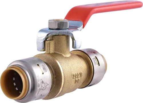 Vista 8 de SharkBite Válvula de bola máxima de 3/4 pulgadas, Empuje para conectar accesorios de plomería de latón, cierre de agua, tubo PEX, cobre, CPVC