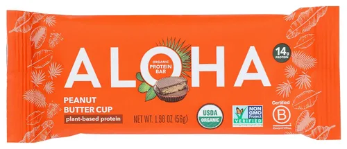 Vista 11 de Aloha Barras de proteína de menta y chocolate orgánico, 0.49 oz de proteína a base de plantas, certificado orgánico USDA, sin gluten y sin OMG, 1.98