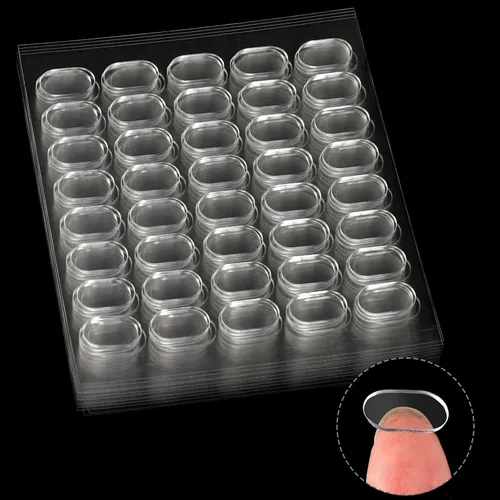 Vista 7 de JANYUN 560 piezas de masilla de montaje, puntos adhesivos de doble cara removibles, tachuela adhesiva transparente para colgar en la pared, adhesivo