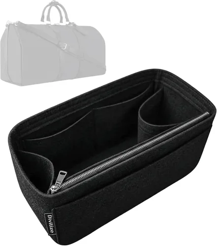 Vista 34 de Divitize Organizador de bolso premium compatible con LV Keepall 25/35/45/50/55/60, hecho a mano, ajuste perfecto, cómodo y resistente, fieltro