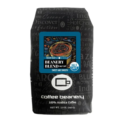 Vista 20 de Coffee Beanery Café con sabor a Amaretto SWP descafeinado 12 onzas (goteo automático) Tostado ligero