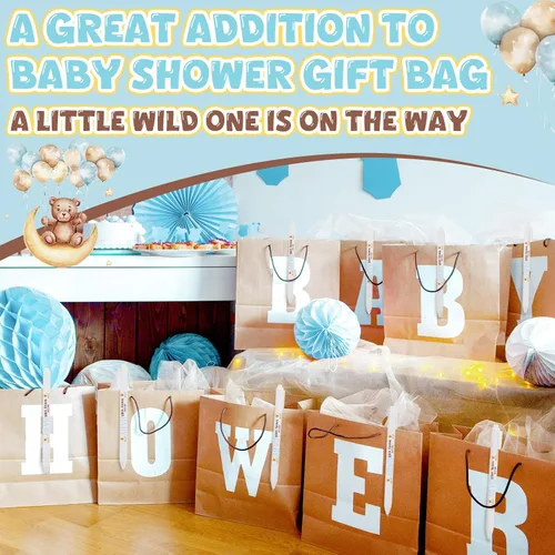 Vista 4 de Kisston 60 bolígrafos de baby shower, regalos a granel para invitados, regalos neutros de revelación de género, premios de baby shower, recuerdos
