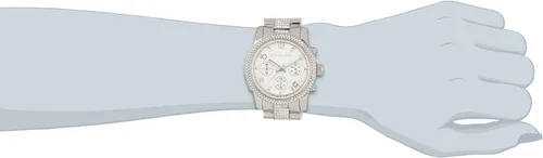 Vista 3 de Michael Kors mk5825Señoras piedra pista de plata set reloj