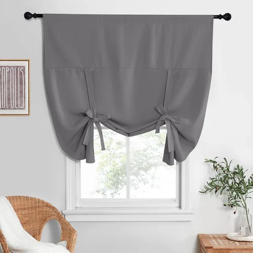 Vista 31 de NICETOWN Cortina Opaca con Aislamiento Térmico – Persiana Enrollable para Ventana de Bebé para Dormitorio/Acción de Gracias