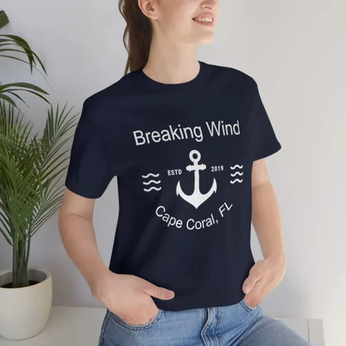 Vista 3 de Camiseta personalizada con nombre de barco, camiseta náutica personalizada, camisa de ancla personalizada, regalo de camiseta náutica, unisex