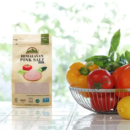 Vista 5 de Himalayan Chef - Sal rosa del Himalaya, grano fino, bolsa de 2 libras