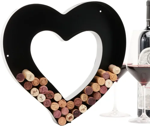 Vista 30 de Soporte de corcho con letra de vino (C) Arte decorativo de pared