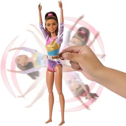 Vista 3 de Barbie Careers - Muñeca de gimnasia y accesorios temáticos Rubio