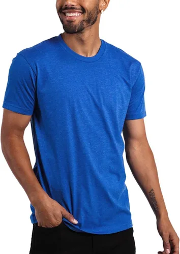 Vista 40 de Camisetas casuales de algodón suave con cuello redondo y ajuste atlético