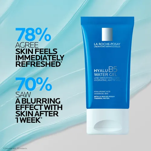 Vista 5 de La Roche-Posay Hyalu B5 - Crema hidratante facial de gel de agua, crema facial hidratante con ácido hialurónico, ligera y no comedogénica, minimiza