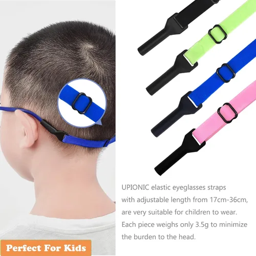 Vista 2 de Correa ajustable para lentes para niños, 5 correas sin cola, correa de soporte para lentes para niños y niñas