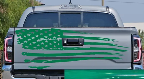 Vista 5 de Adhesivo adhesivo para puerta trasera o ventana de la puerta trasera de Estados Unidos para puerta trasera o camioneta, se adapta a Toyota Tacoma