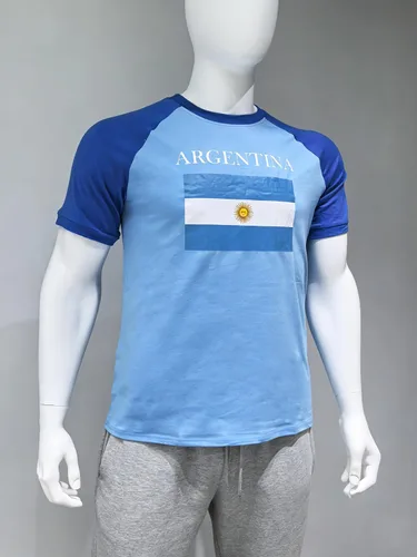 Vista 5 de Camiseta de bandera nacional para hombre, camiseta para amantes del fútbol, camisetas de fútbol para fanáticos de la Copa Mundial 2026, Argentina