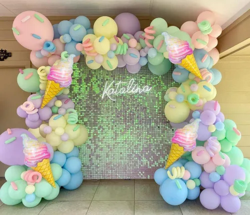 Vista 9 de Squishy Balloon Garland Kit for Fidget-inspired Party Decorations Assorted Pearl Latex Balloons