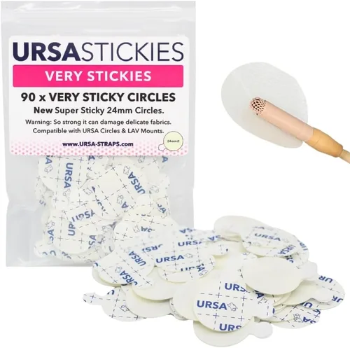 Vista 12 de URSA - Círculos adhesivos – Paquete de 90 Cinta adhesiva hipoalergénica de doble cara para micrófonos de solapa Lavalier Adhesivos de micrófono