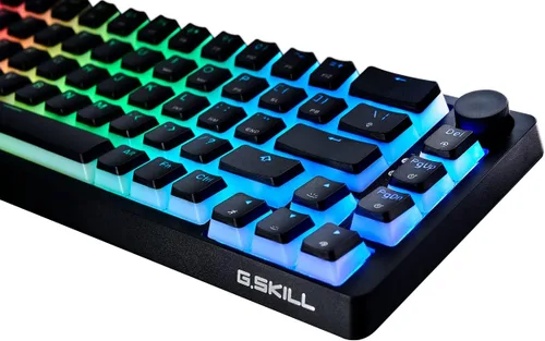 Vista 2 de G.Skill Teclado mecánico KM250 RGB 65% (67 teclas), tecla de inyección dual PBT (negro)