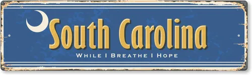 Vista 34 de SmartSign Letrero de Metal Vintage del Estado de Alabama de 4 x 14 pulgadas "Welcome To Heart Of Dixie", Aluminio Antioxidante de 40 mil