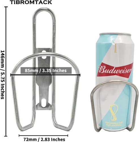 Vista 2 de Jaula de botella de agua duradera, titular de botella de consumición de ciclismo de titanio, jaula de botella de bicicleta para MTB, bicicletas