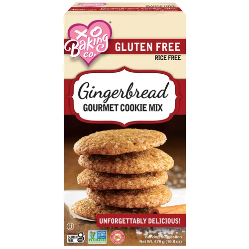 Vista 20 de XO Baking Co. Mezcla de galletas gourmet con chispas de chocolate sin gluten; sin OGM, Kosher; sin arroz; sin lácteos; sin maní; sin conservantes