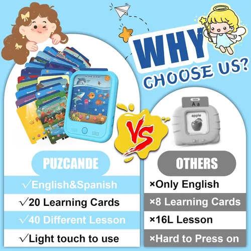 Vista 6 de Tableta de aprendizaje educativo para niños, juguete educativo para aprender alfabetos, colores, números, alimentos, parque jurásico, animales