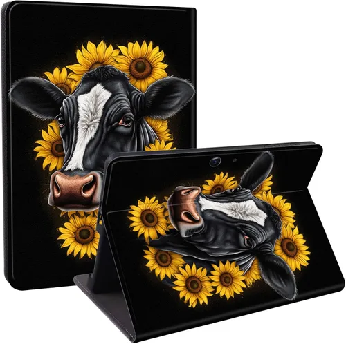 Vista 32 de Funda diseñada para Microsoft Surface Pro 11/10/9, protección ligera, múltiples ángulos, piel sintética, delgada, con función de encendido y apagado
