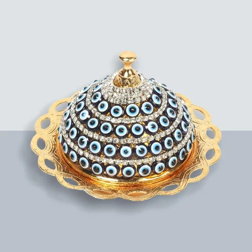 Vista 9 de Alisveristime Evil Eye - Azucarero de aleación de zinc con tapa (dorado)