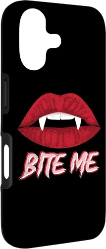 Vista 3 de Bite Me Vampire Fangs DIY Halloween for Aspiring Dracula Case for iPhone 17