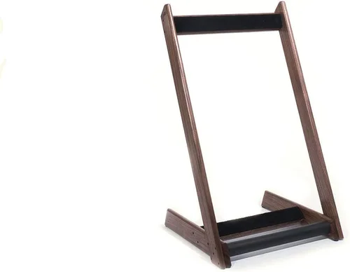 Vista 5 de GR-3 - Soporte y soporte para guitarras y estuches, personalizable de 3 vías, color nogal
