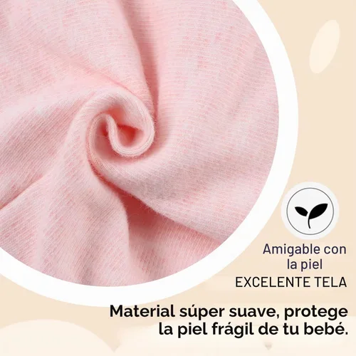 Vista 5 de Bamery Gorro de hospital para niñas recién nacidas, grueso, lindo, oso, de algodón, para 0-6 meses Blanco+albaricoque Rosa+púrpura+gris