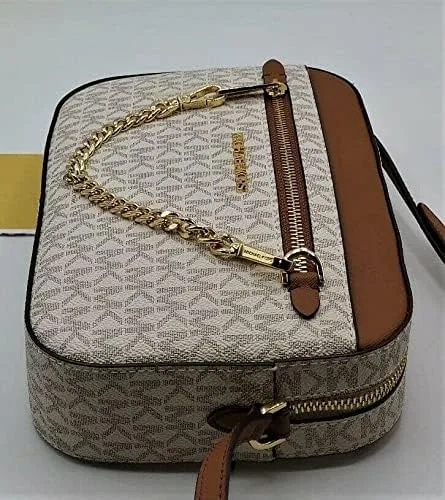 Vista 4 de Michael Kors Jet Set Saffiano - Bolso cruzado de cuero