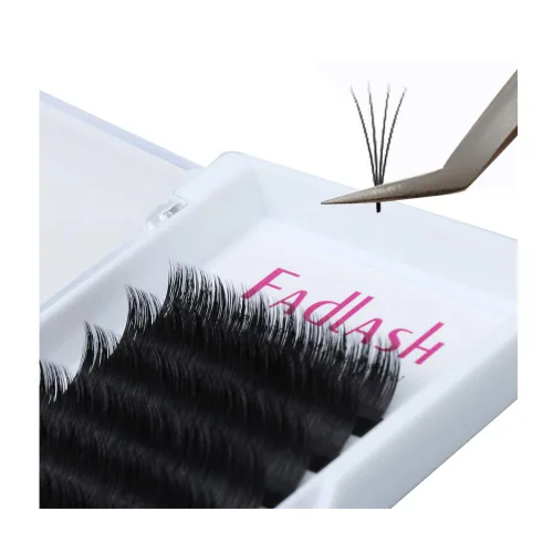 Vista 42 de Extensiones de Pestañas Rizo B Fácil Florecimiento Extensión de Pestañas Negro Mate Extensiones de Pestañas de Volumen Rápido Florecimiento Pestañas