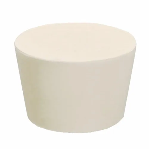 Vista 5 de Paquete de 10 tapones de goma sólida, tapón de goma de laboratorio blanco, tapón de tanque de tubería, tapón de sellado a presión, tapón de orificio