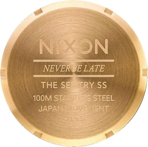 Vista 5 de Nixon Sentry SS A356 - Reloj de pulsera para hombre, 42 mm, acero inoxidable, resistente al agua 328 pies