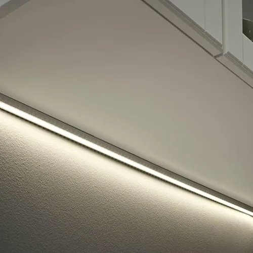 Vista 6 de THMOOTHER Difusor de canal LED en forma de U de 6.56 pies preperforado, paquete de 8 perfiles de aluminio con cubierta lechosa, montaje