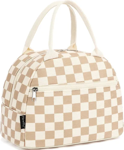 Vista 44 de Bolsa de almuerzo aislada FlowFly - Bolsa de asas organizadora para mujeres/hombres, Alpaca
